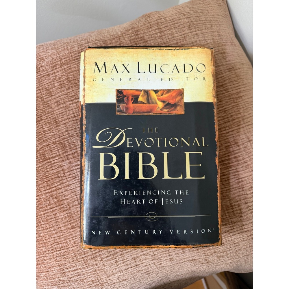 Max Lucado Devotional Bible NCV Thomas Nelson 2003 Hardcover Life Lessons Study